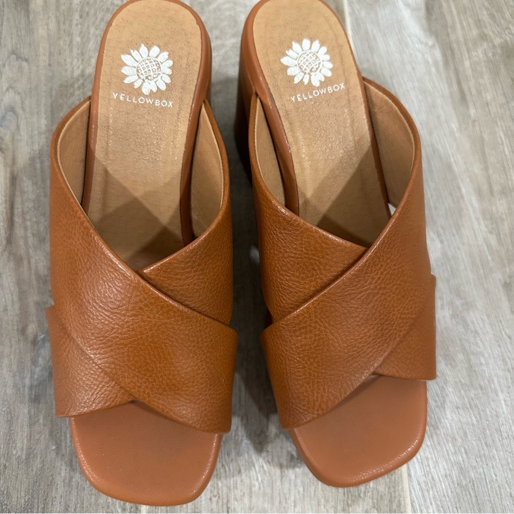 Yellow Box Ovilia Platform Heel